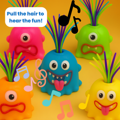 Zinny's Funny Faces – Hair-Pull Fidget Stress Relief Sensory Toy for Kids & Adults