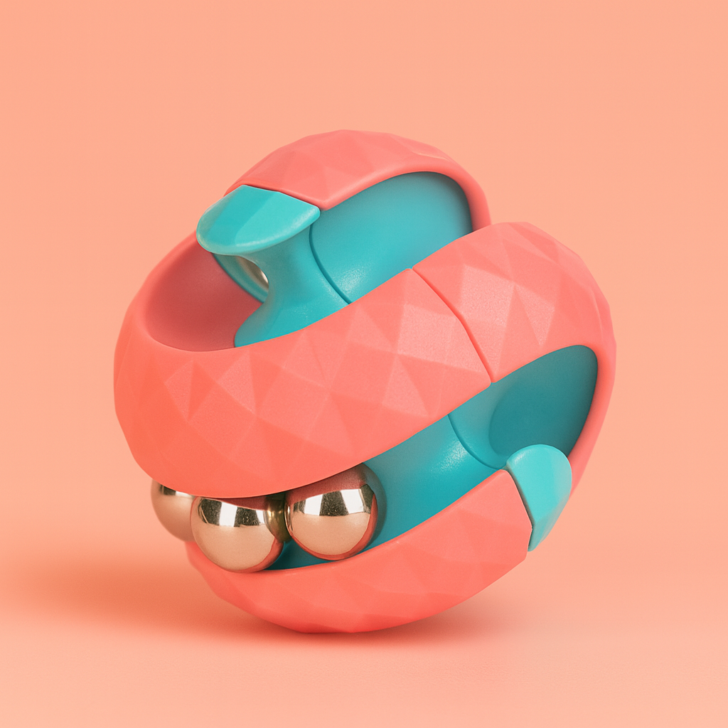 Noko's Bead Orbit – Bead Track Fidget Cube for Focus & Sensory Play